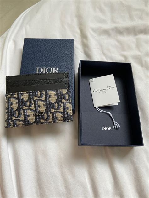 men dior cardholder|dior card wallet men.